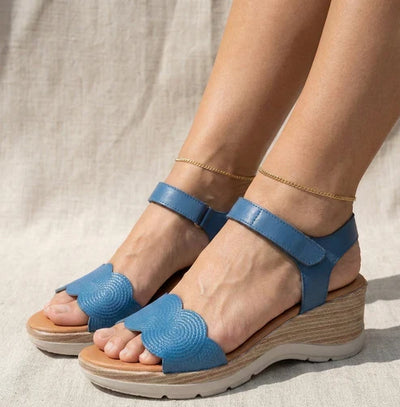 Eric Michael Honey Women’s Platform Wedge Sandal