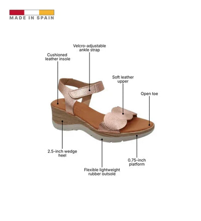 Eric Michael Honey Women’s Platform Wedge Sandal