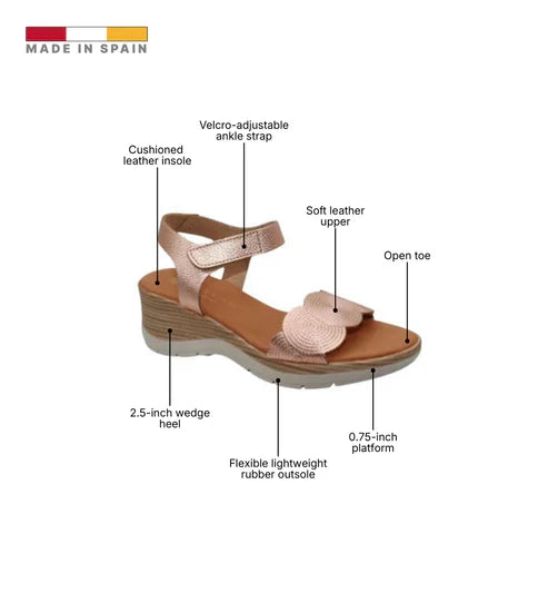 Eric Michael Honey Women’s Platform Wedge Sandal