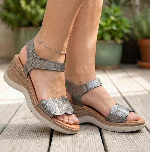 Eric Michael Honey Women’s Platform Wedge Sandal