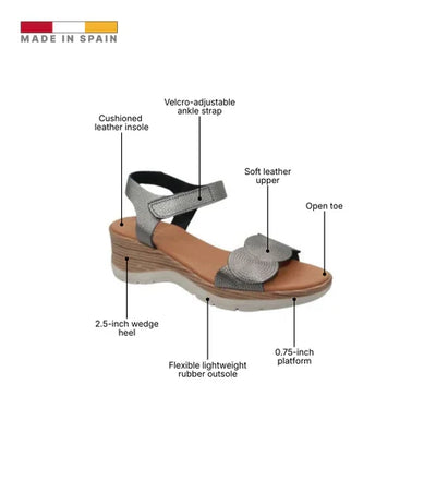 Eric Michael Honey Women’s Platform Wedge Sandal