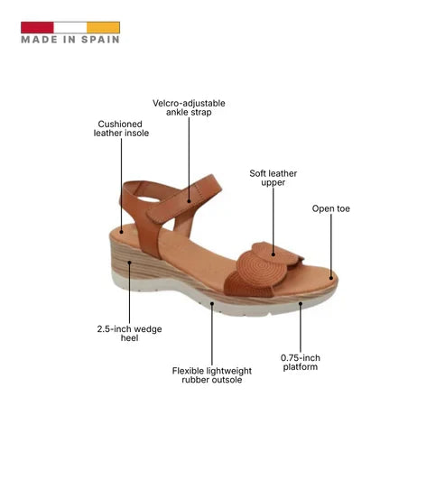 Eric Michael Honey Women’s Platform Wedge Sandal
