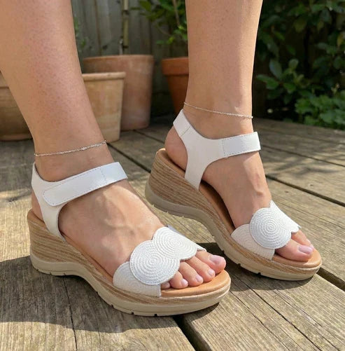 Eric Michael Honey Women’s Platform Wedge Sandal