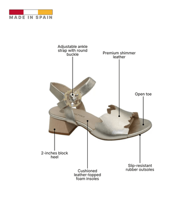 Eric Michael Jade Scalloped Wedge Sandal