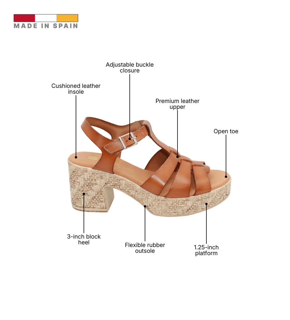 Eric Michael Joni Woven Leather Wedge Sandal