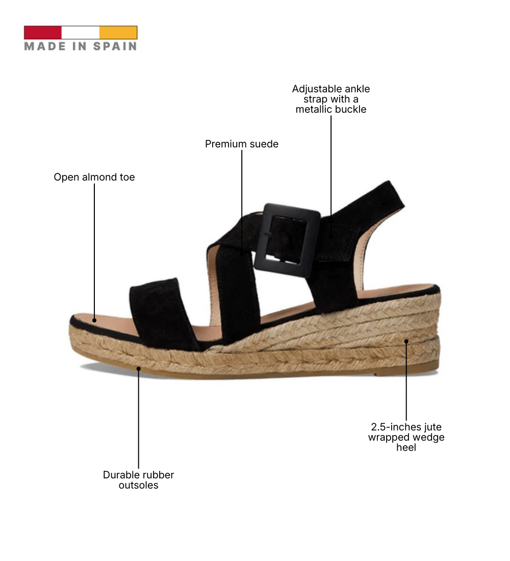 Eric Michael Lago Closed-Toe Wedge Sandal