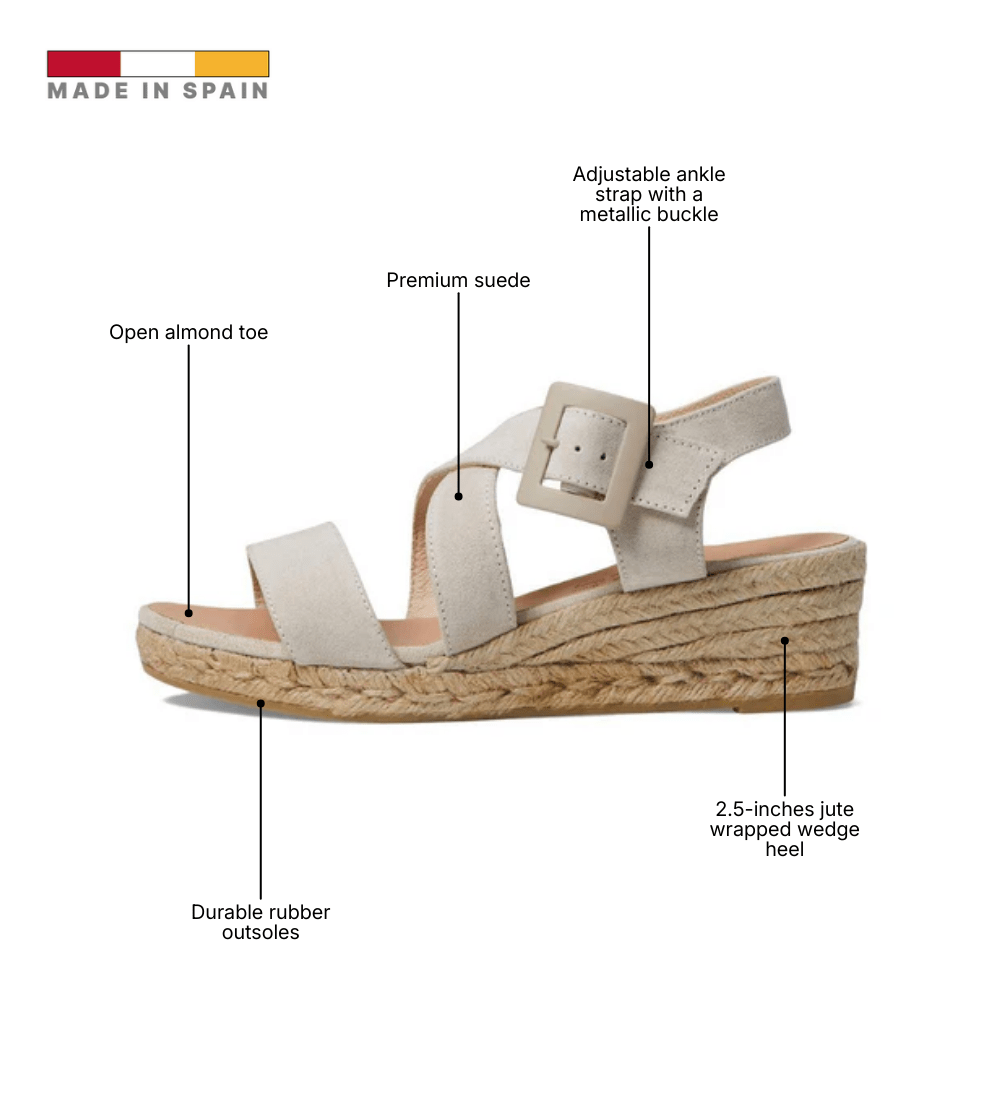 Eric Michael Lago Closed-Toe Wedge Sandal
