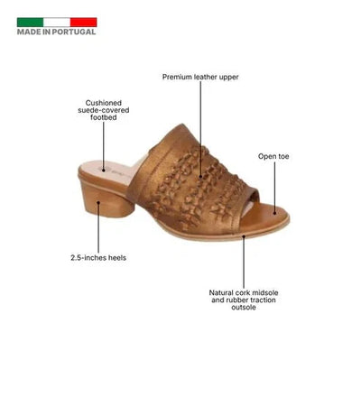 Eric Michael Lisbon Women’s Cork Wedge Slide Sandal