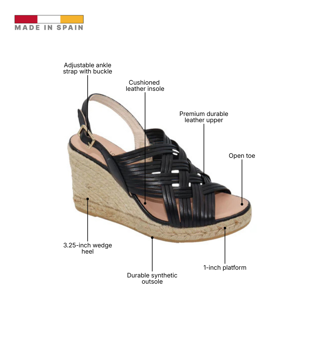Eric Michael Lola Braided Wedge Sandal