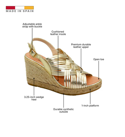 Eric Michael Lola Braided Wedge Sandal