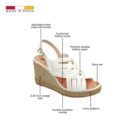 Eric Michael Lola Braided Wedge Sandal