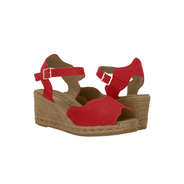 Eric Michael Lupa Suede Wedge Sandal