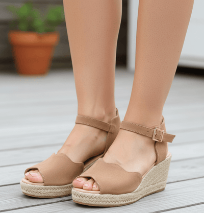 Eric Michael Lupa Suede Wedge Sandal