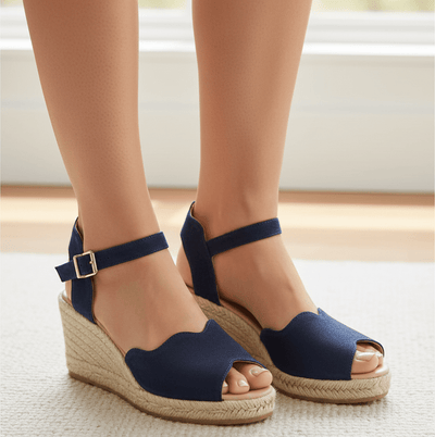 Eric Michael Lupa Suede Wedge Sandal