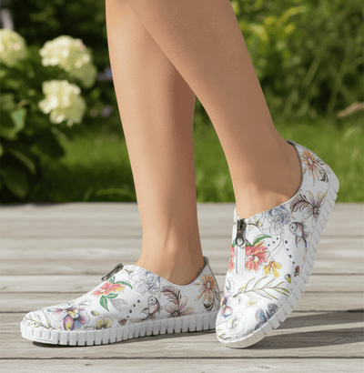 Eric Michael Marlo Leather Zipper Slip-On Sneaker