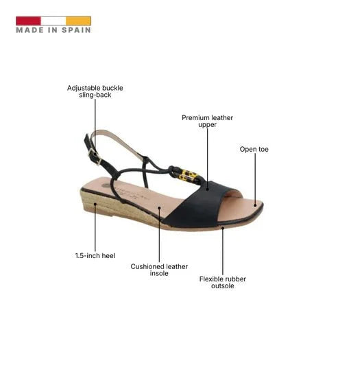 Eric Michael Miami Women’s Leather Espadrille Slingback