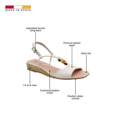 Eric Michael Miami Women’s Leather Espadrille Slingback