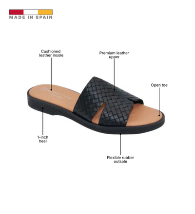 Eric Michael Molly Laser-Cut Slide Sandal