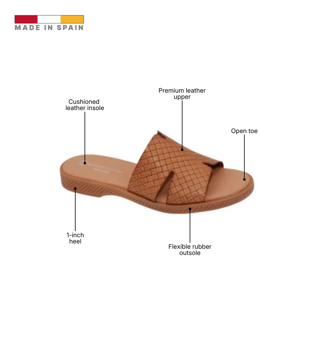 Eric Michael Molly Laser-Cut Slide Sandal