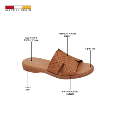 Eric Michael Molly Laser-Cut Slide Sandal