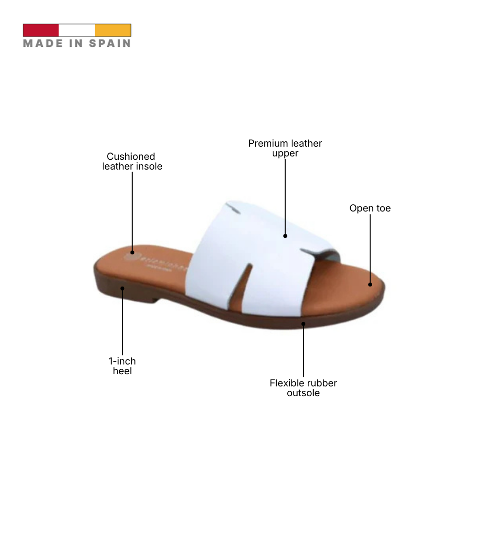 Eric Michael Molly Laser-Cut Slide Sandal
