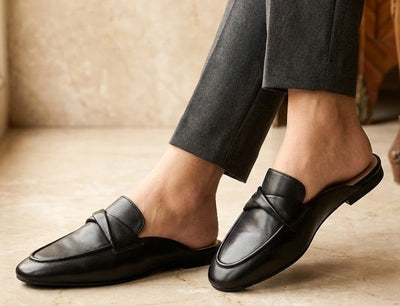 Eric Michael Quinn Braided Leather Wedge