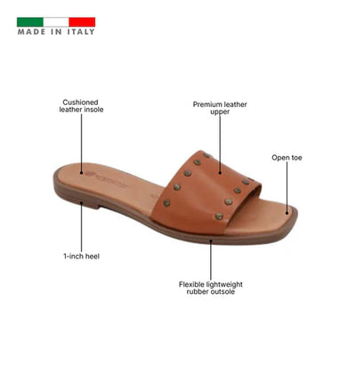 Eric Michael Remi Women’s Studded Cork Wedge Sandal