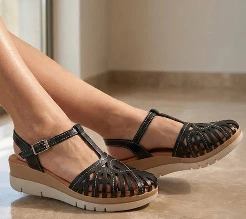 Eric Michael Rose Women’s Two-Tone Wedge Sandal