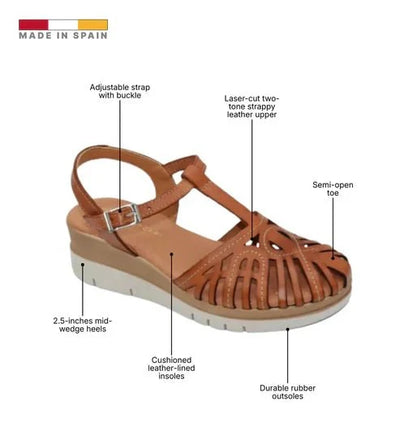 Eric Michael Rose Women’s Two-Tone Wedge Sandal
