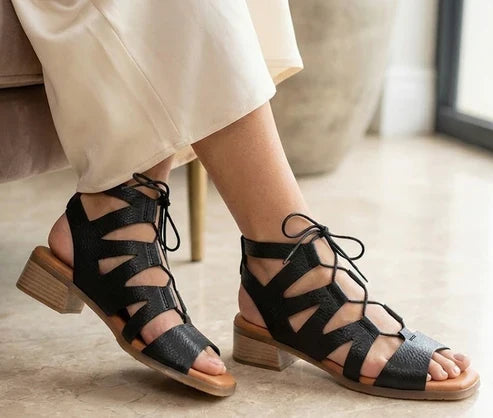 Eric Michael Roxanna Women’s Lace-Up Gladiator Sandal