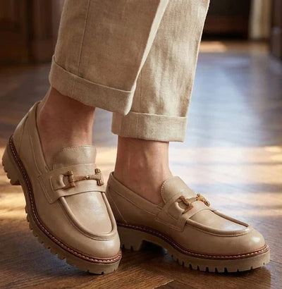 Eric Michael Sanibel Women’s Leather Lug Sole Loafer