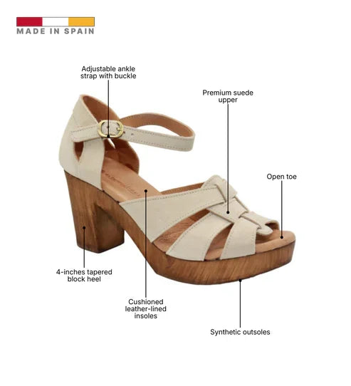 Eric Michael Savy Women’s Retro Platform Heel Sandal