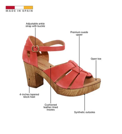 Eric Michael Savy Women’s Retro Platform Heel Sandal
