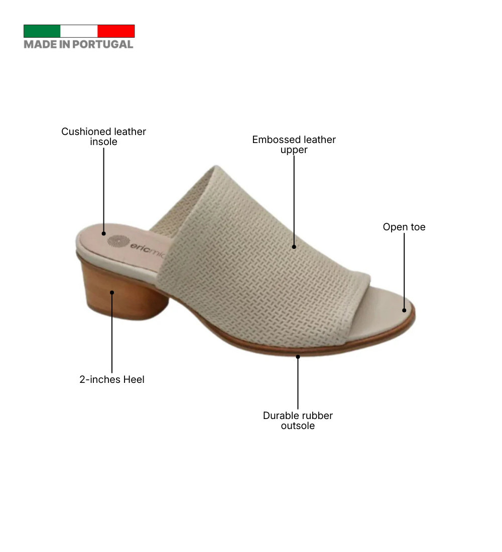 Eric Michael Sevilla Embossed Leather Slide