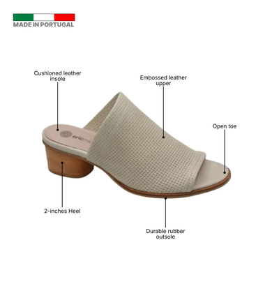 Eric Michael Sevilla Embossed Leather Slide