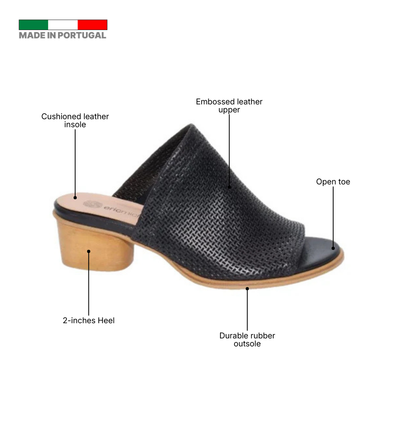 Eric Michael Sevilla Embossed Leather Slide