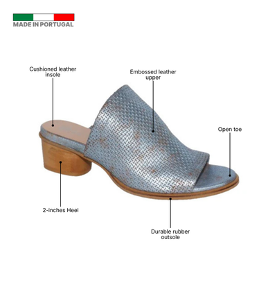 Eric Michael Sevilla Embossed Leather Slide