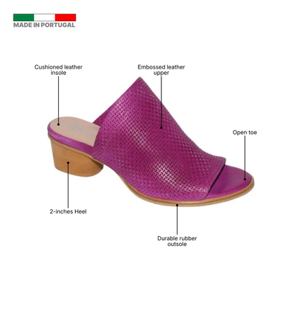 Eric Michael Sevilla Embossed Leather Slide