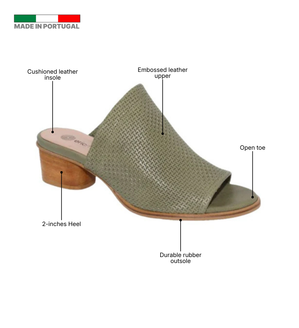 Eric Michael Sevilla Embossed Leather Slide