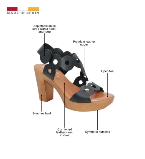 Eric Michael Sienna Women’s Block Heel Platform Sandal