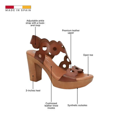 Eric Michael Sienna Women’s Block Heel Platform Sandal
