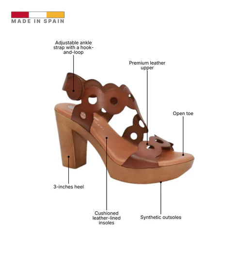 Eric Michael Sienna Women’s Block Heel Platform Sandal