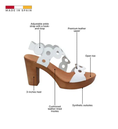 Eric Michael Sienna Women’s Block Heel Platform Sandal