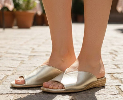 Eric Michael Tamara Minimalist Leather Slide