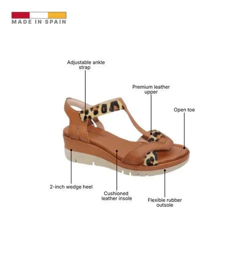 Eric Michael Trixie Women’s Braided Leather Wedge Sandal