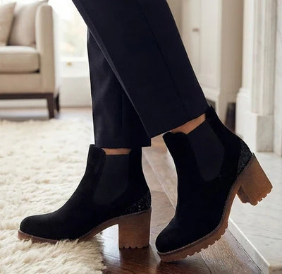 Eric Michael Vespa Women’s Suede Slip-On Heel Shoe