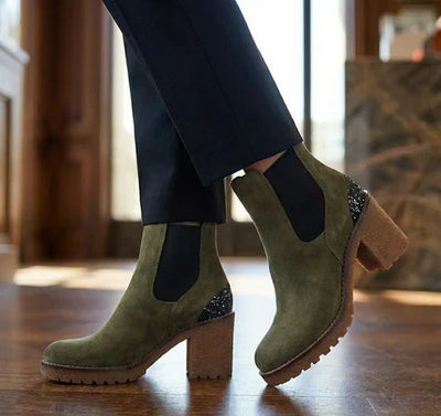 Eric Michael Vespa Women’s Suede Slip-On Heel Shoe