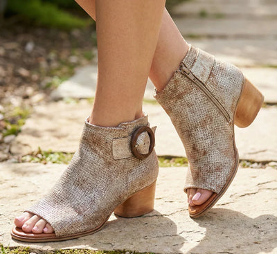 Eric Michael Vienna Women’s Laser-Cut Block Heel Sandal