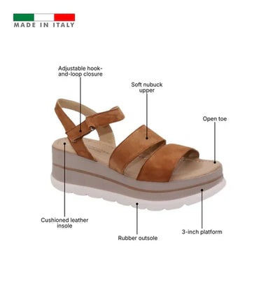 Eric Michael Willow Women’s Nubuck Wedge Sandal