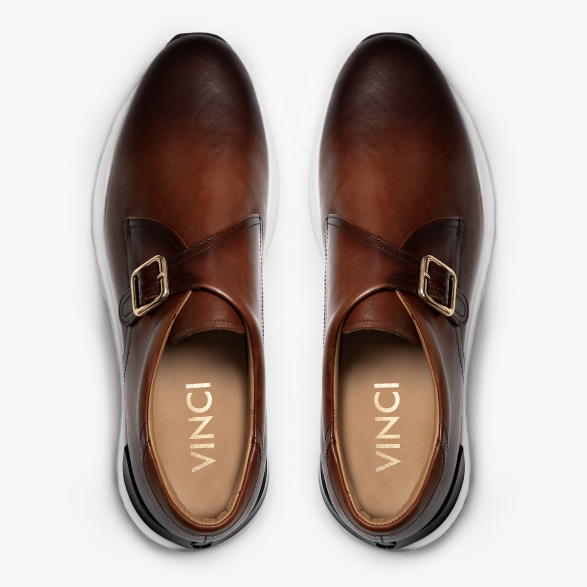 Vinci Leather The Torino Tan Leather Men Sneaker – product view 5
